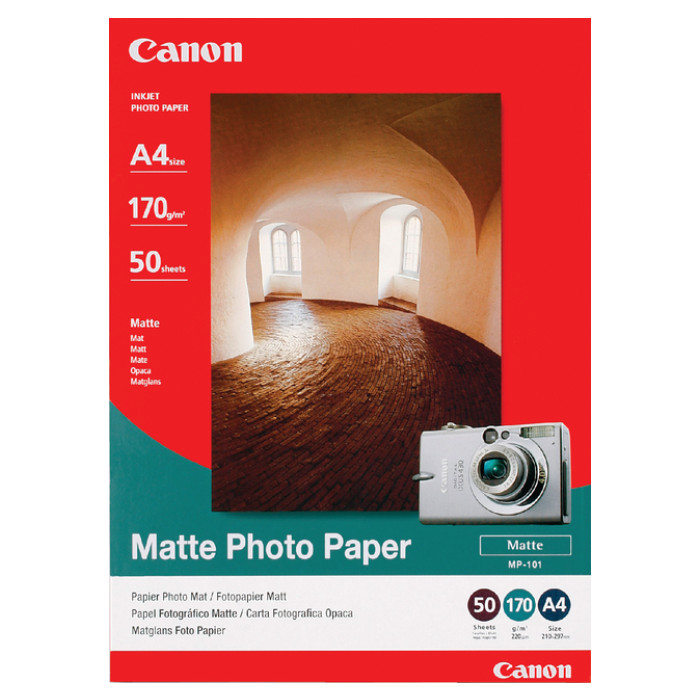 Inkjetpapier Canon MP-101 A4 170gr mat 50 vel