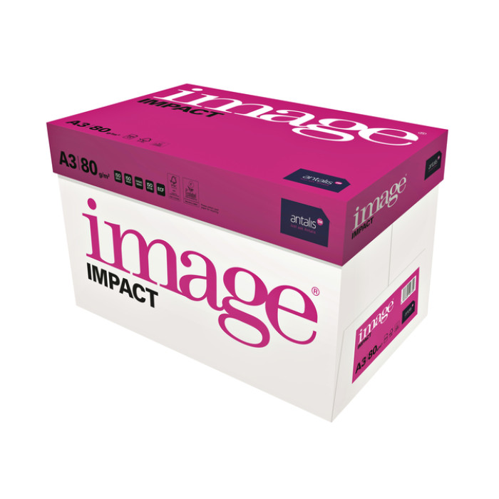 Kopieerpapier Image Impact A3 80gr wit 500 vel