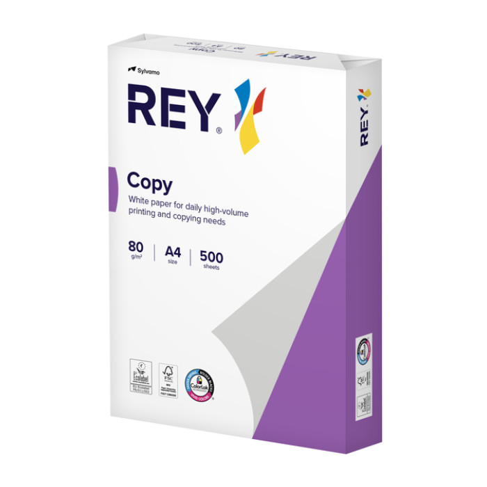 Kopieerpapier Rey Copy A4 80gr wit 500 vel