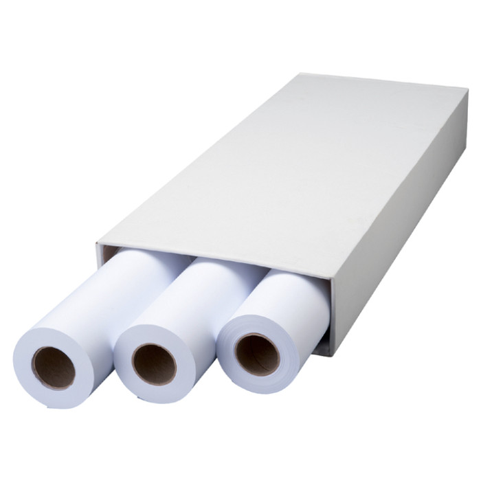 Inkjetpapier Quantore Plot 610mmx50m 90gr extra 3 rollen