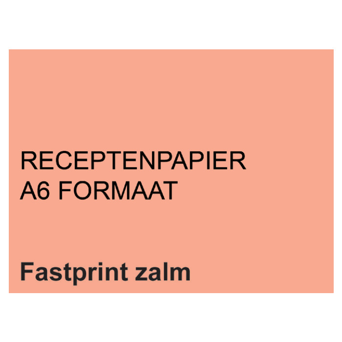 Receptpapier Fastprint A6 80gr zalm 2000 vel