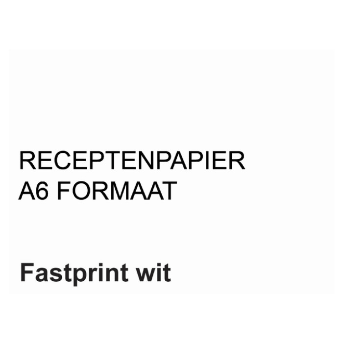 Receptpapier Fastprint A6 80gr wit 2000 vel