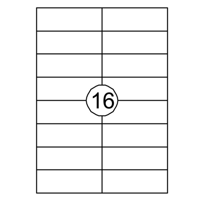 Etiket Quantore 105x37mm 1600 stuks