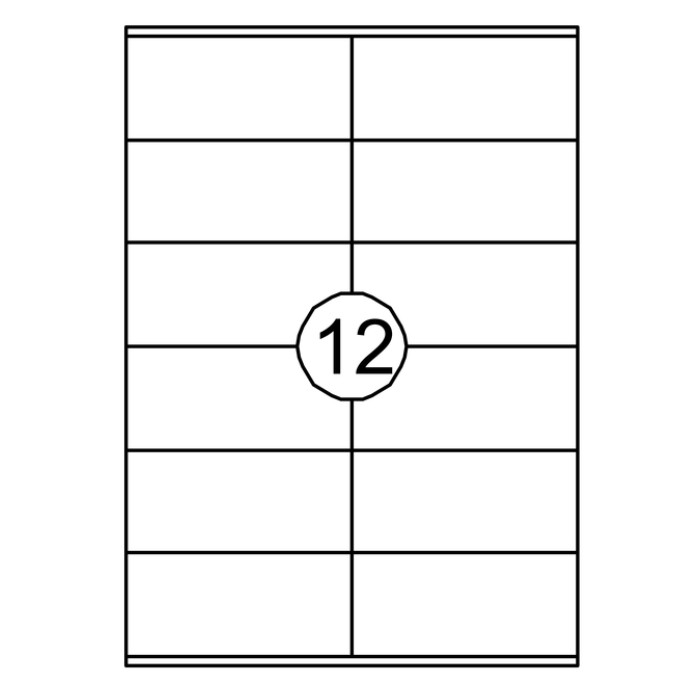 Etiket Quantore 105x48mm 1200 stuks