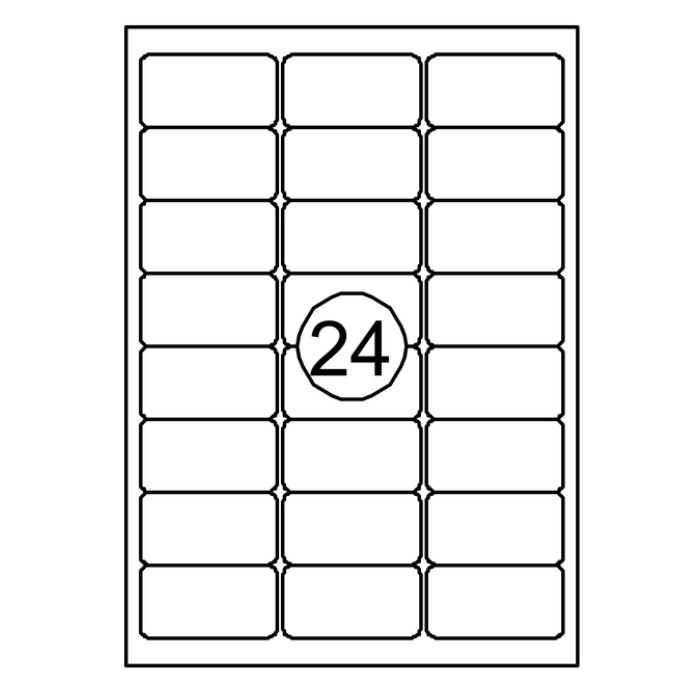 Etiket Quantore 63.5x33.9mm 2400 stuks