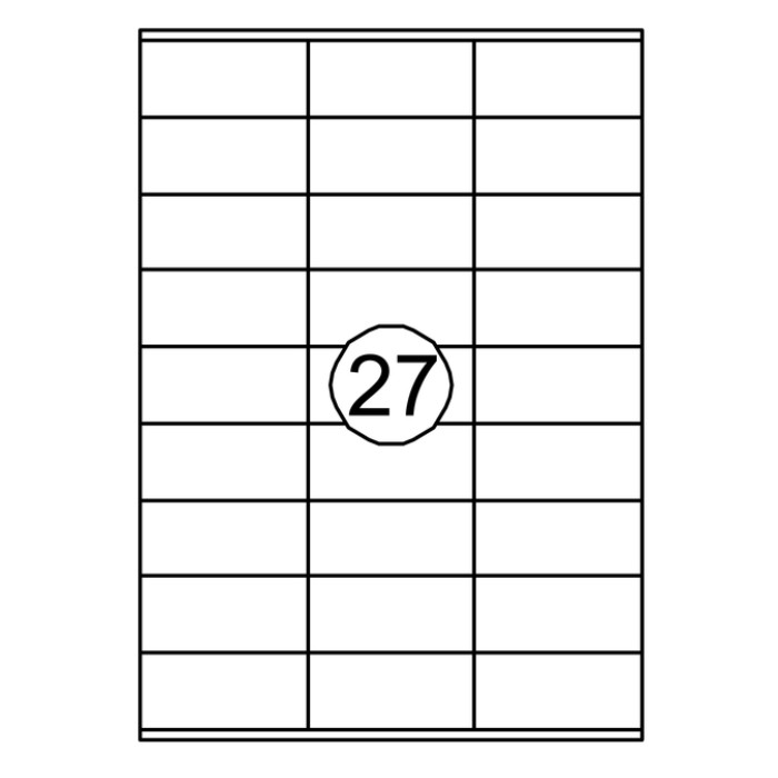 Etiket Quantore 70x32mm 2700stuks