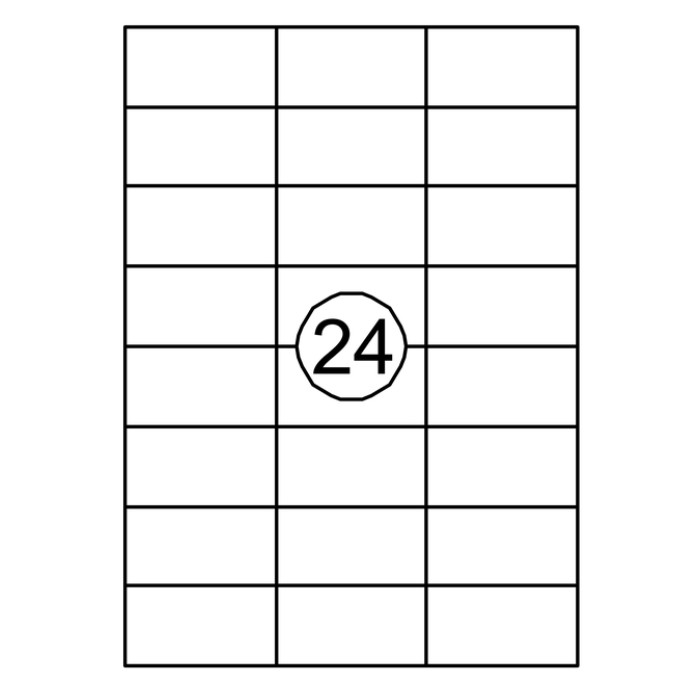 Etiket Quantore 70x37mm 2400stuks