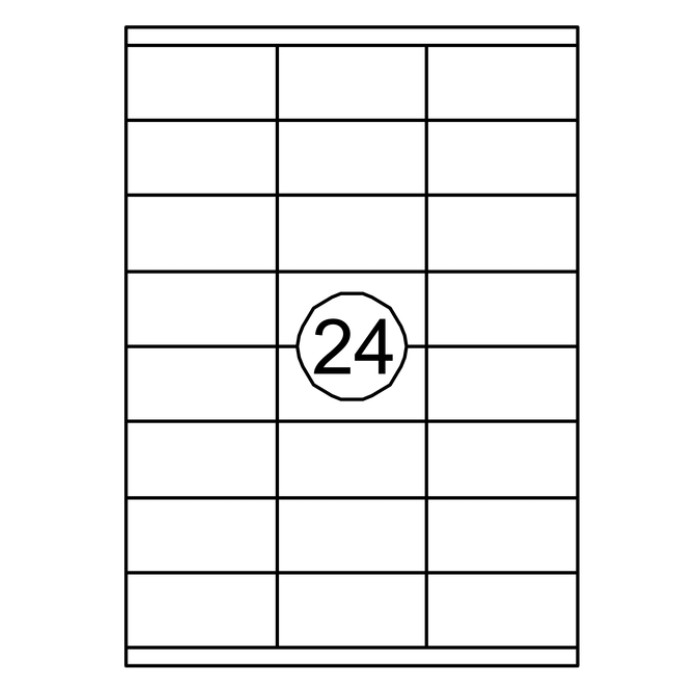 Etiket Quantore 70x35mm 2400stuks