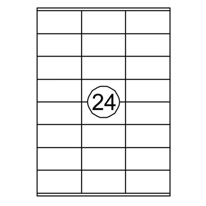Etiket Quantore 70x36mm 2400 stuks