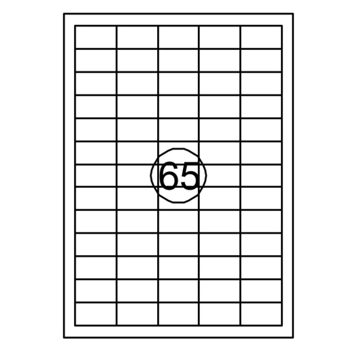 Etiket Quantore 38X21.2mm 975 stuks