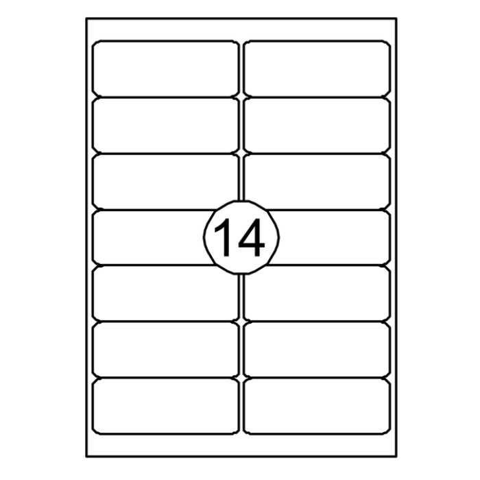 Etiket Quantore 99.1X38.1mm 210 stuks