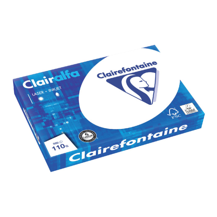 Kopieerpapier Clairefontaine Clairalfa A3 110gr wit 500 vel