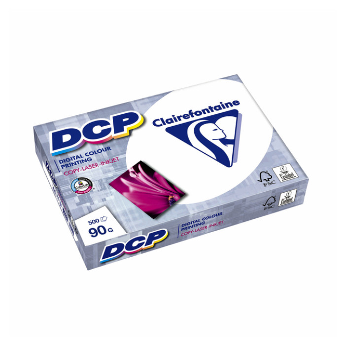 Laserpapier Clairefontaine DCP A4 90gr wit 500 vel