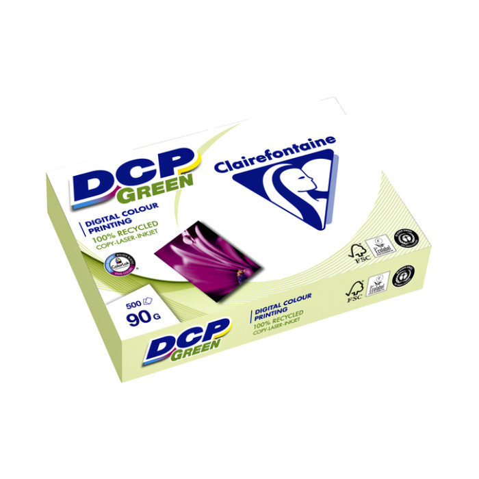 Laserpapier Clairefontaine DCP Green A4 90gr wit 500 vel