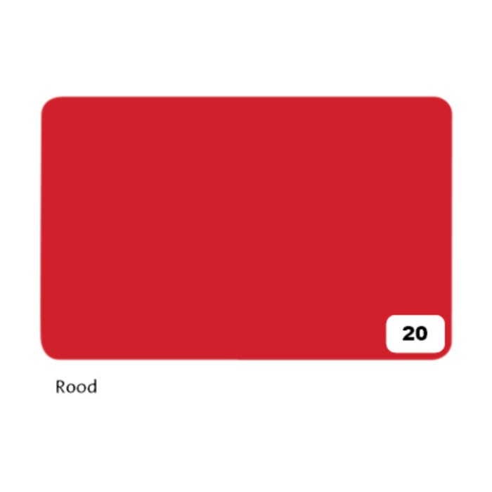 Fotokarton Folia 2-zijdig 50x70cm 300gr nr20 rood