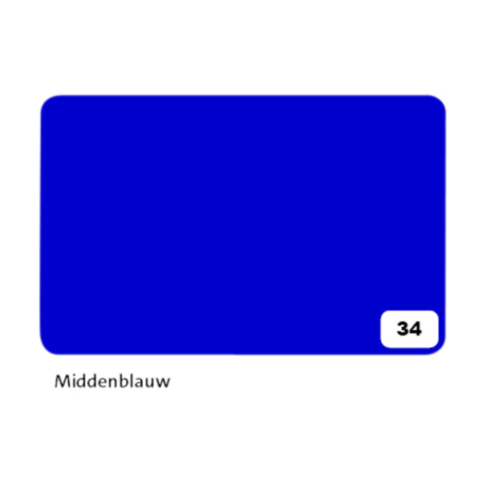 Fotokarton Folia 2-zijdig 50x70cm 300gr nr34 middenblauw