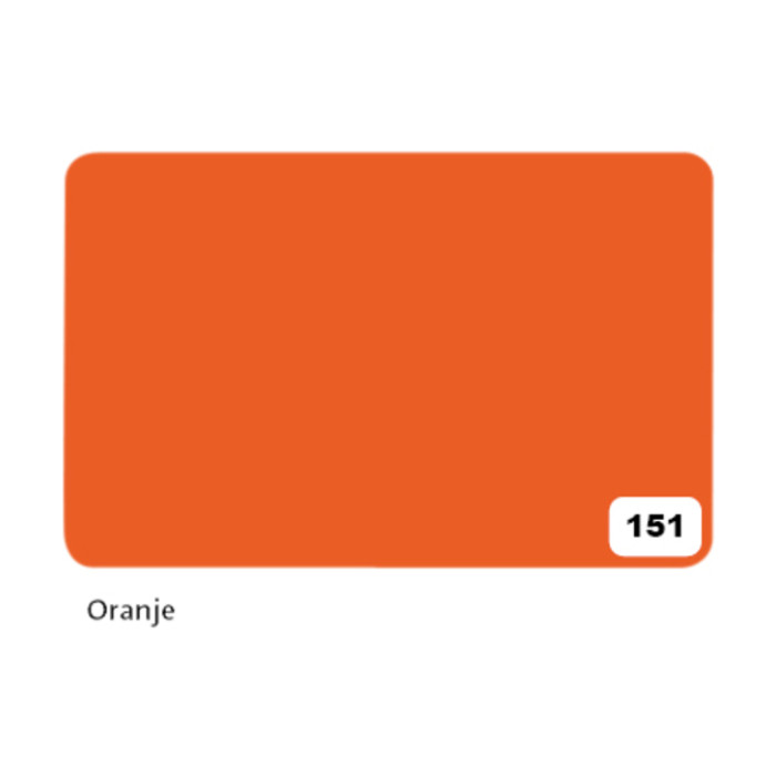 Etalagekarton Folia 1-zijdig 48x68cm 380gr nr151 oranje