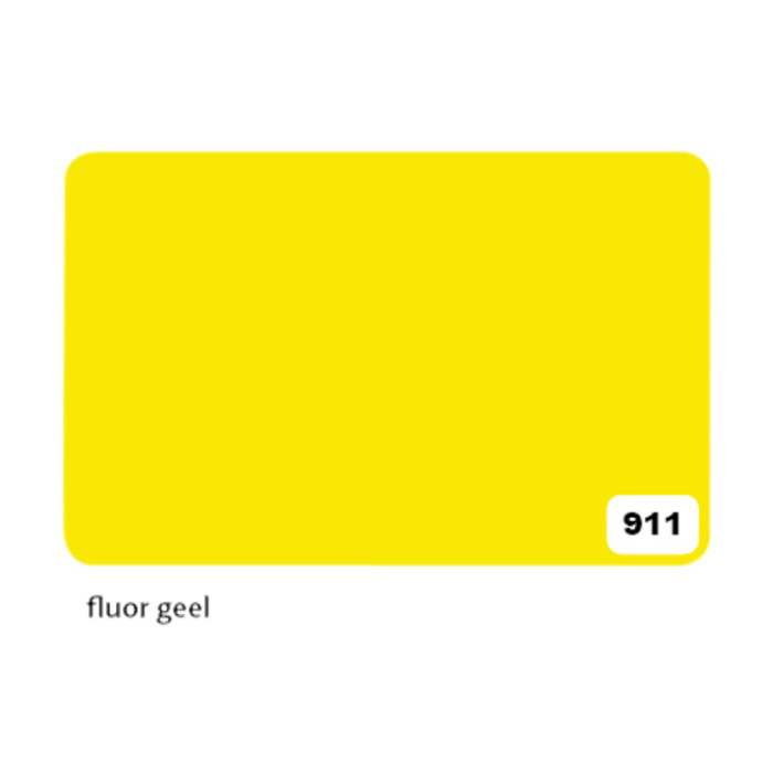Etalagekarton Folia 1-zijdig 48x68cm 380gr nr911 fluor geel