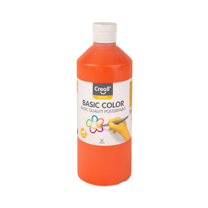 Plakkaatverf Creall basic oranje 500ml