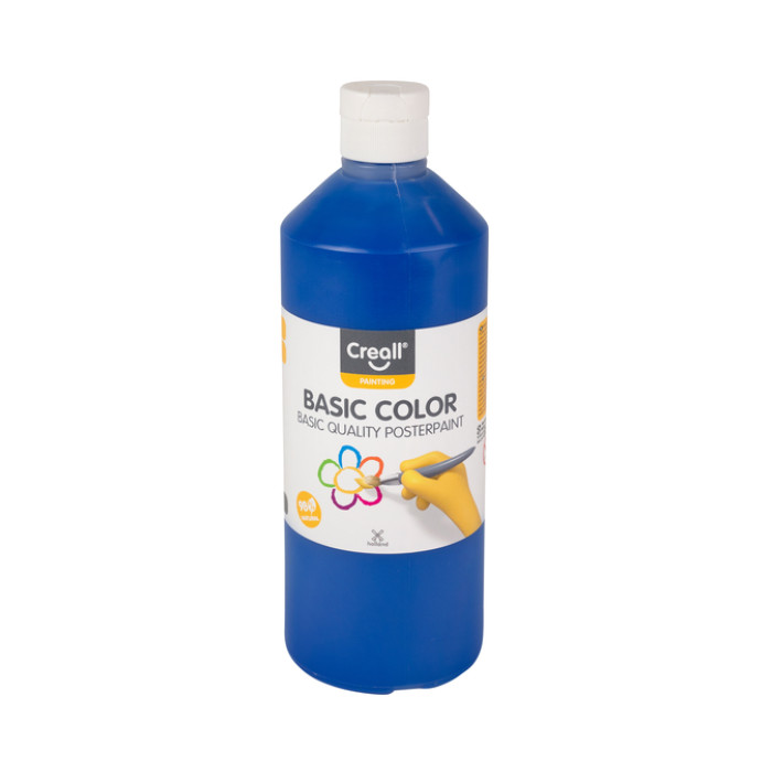 Plakkaatverf Creall basic donkerblauw 500ml