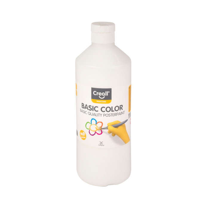 Plakkaatverf Creall basic wit 500ml
