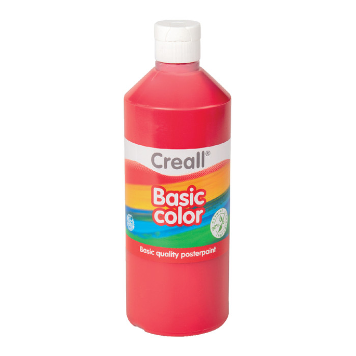 Plakkaatverf Creall basic donkerrood 500ml