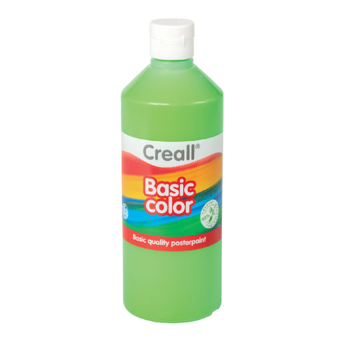 Plakkaatverf Creall basic lichtgroen 500ml