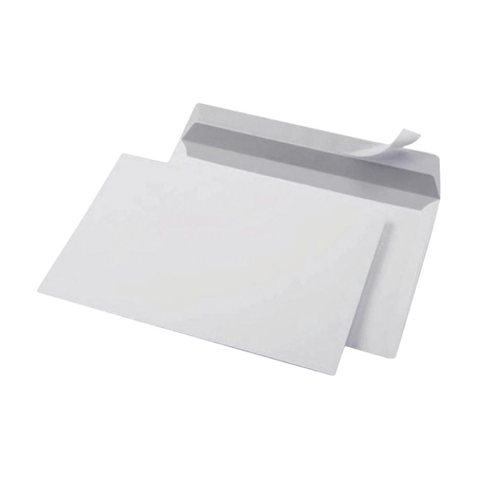 Envelop Quantore bank C6 114x162mm zelfklevend wit 25 stuks