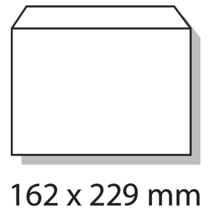 Envelop Quantore bank C5 162x229mm zelfklevend wit 25 stuks