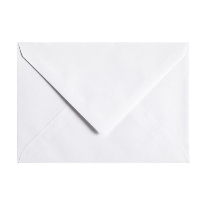 Envelop Papicolor C6 114x162mm kraft wit pak à 6 stuks