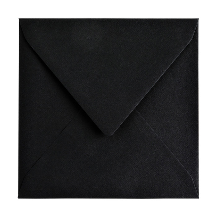 Envelop Papicolor 140x140mm ravenzwart pak à 6 stuks