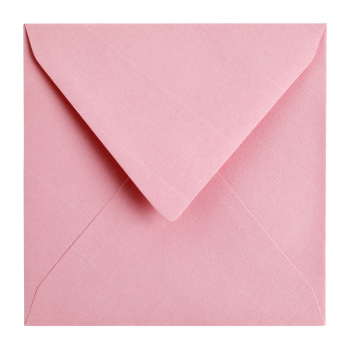 Envelop Papicolor 140x140mm babyroze pak à 6 stuks