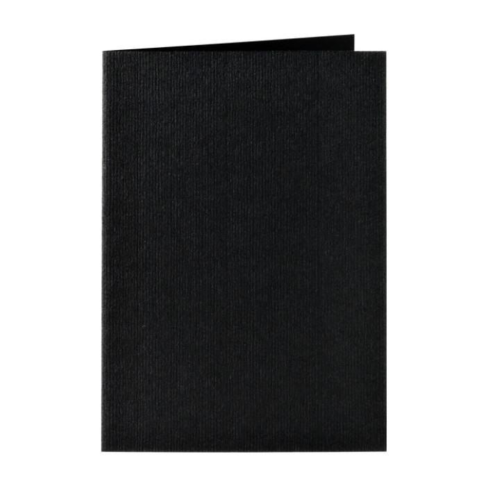 Correspondentiekaart Papicolor dubbel 105x148mm ravenzwart pak à 6 stuks