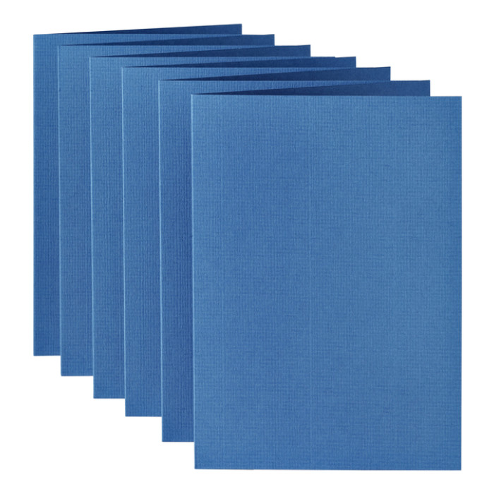 Correspondentiekaart Papicolor dubbel 105x148mm donkerblauw pak à 6 stuks
