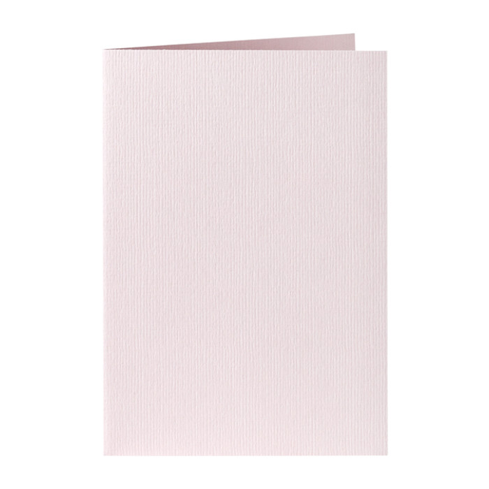 Correspondentiekaart Papicolor dubbel 105x148mm lichtroze pak à 6 stuks