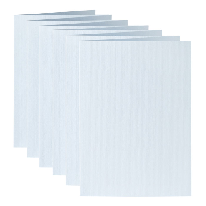 Correspondentiekaart Papicolor dubbel 105x148mm babyblauw pak à 6 stuks