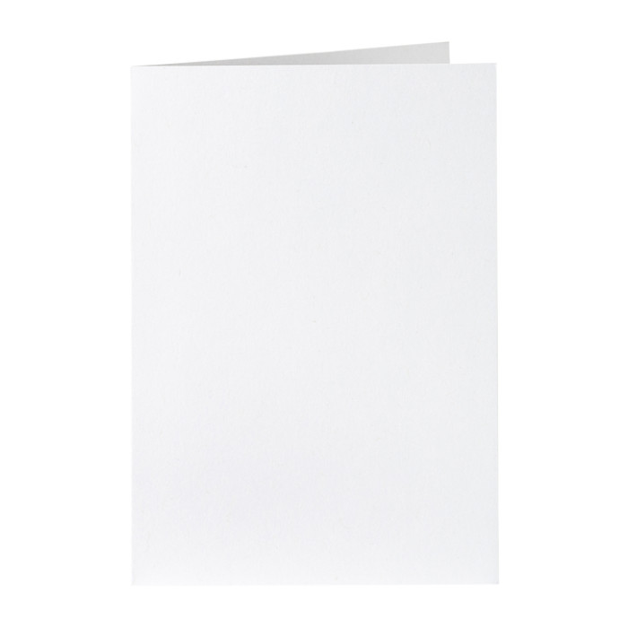 Correspondentiekaart Papicolor dubbel 105x148mm kraft wit pak à 6 stuks
