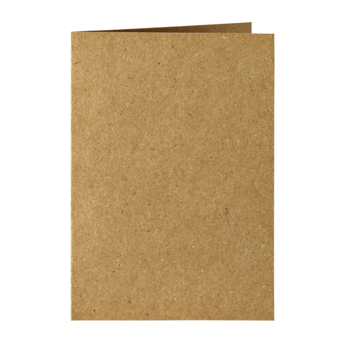 Correspondentiekaart Papicolor dubbel 105x148mm bruin pak à 6 stuks
