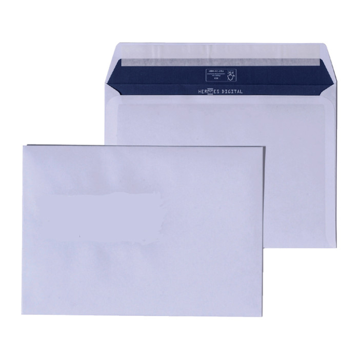 Envelop Hermes bank EA5/6 110x220mm gegomd wit doos à 500 stuks