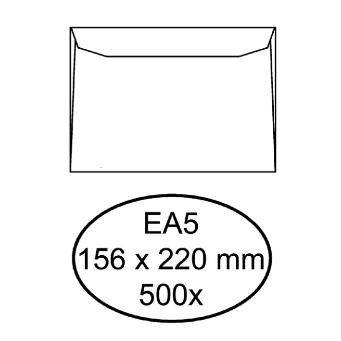 Envelop Quantore bank EA5 156x220mm wit 500 stuks