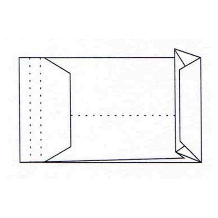 Envelop Quantore monsterzak 262x371x38mm zelfklevend wit 125 stuks