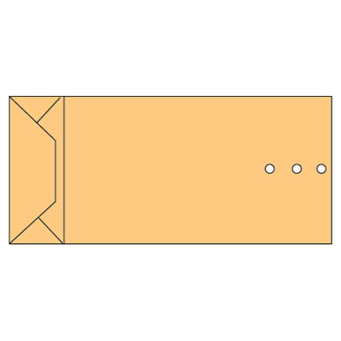 Envelop Quantore monsterzak 100x245x40mm bruin 250 stuks
