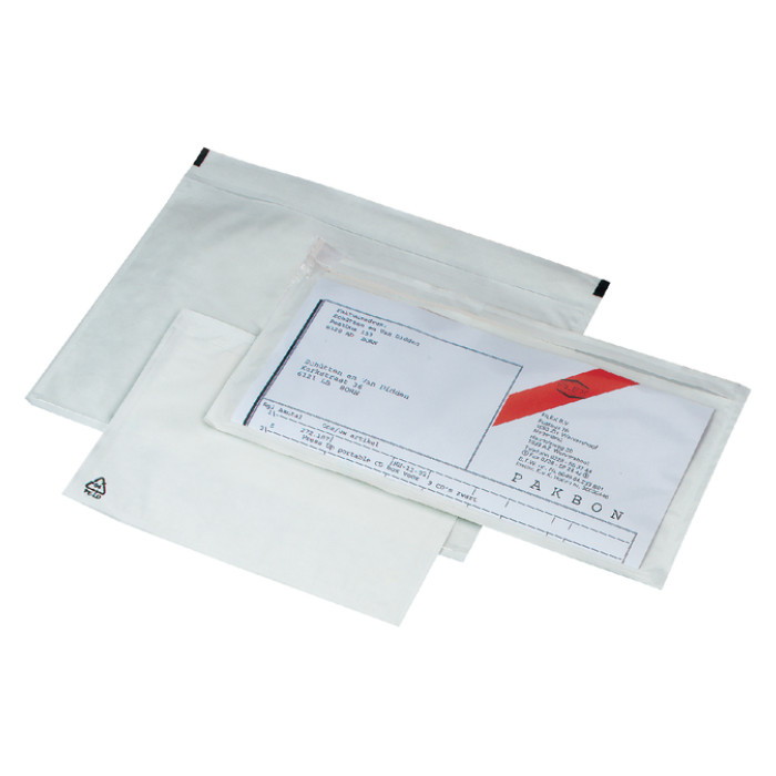 Paklijstenvelop IEZZY zelfklevend onbedrukt 225x122mm 250 stuks