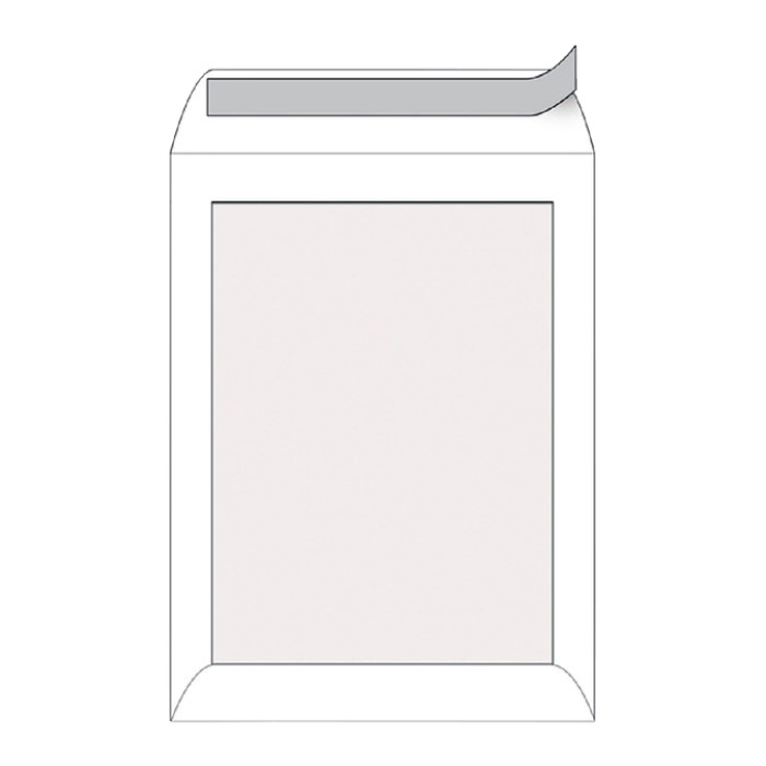 Envelop Quantore bordrug P185 185x280mm zelfklevend wit 100 stuks