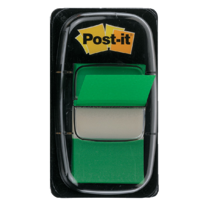 Indextabs Post-it 680 25.4x43.2mm groen 50 tabs