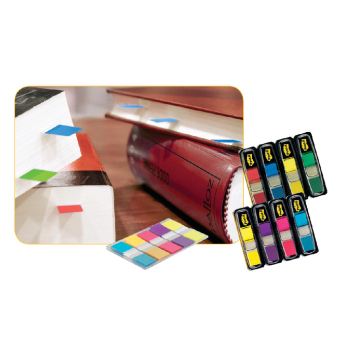 Indextabs Post-it 680 24mmx43.2mm helder assorti 60 tabs