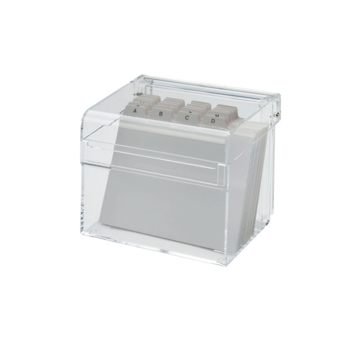 Kaartenbak Maul met index DIN A7 acryl