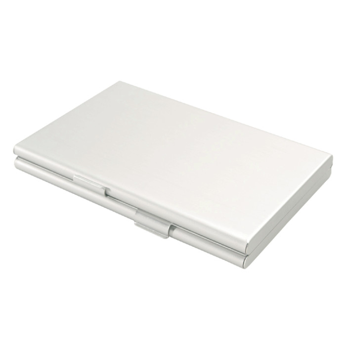 Visitekaartenhouder duo aluminium
