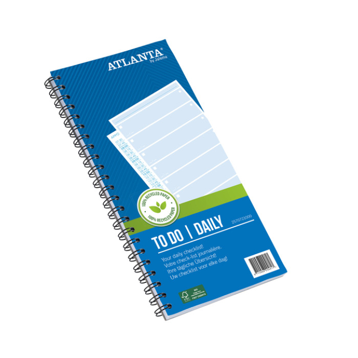 Things to do Djois Atlanta recycled papier Today 140x297mm 125vel 70gr blauw