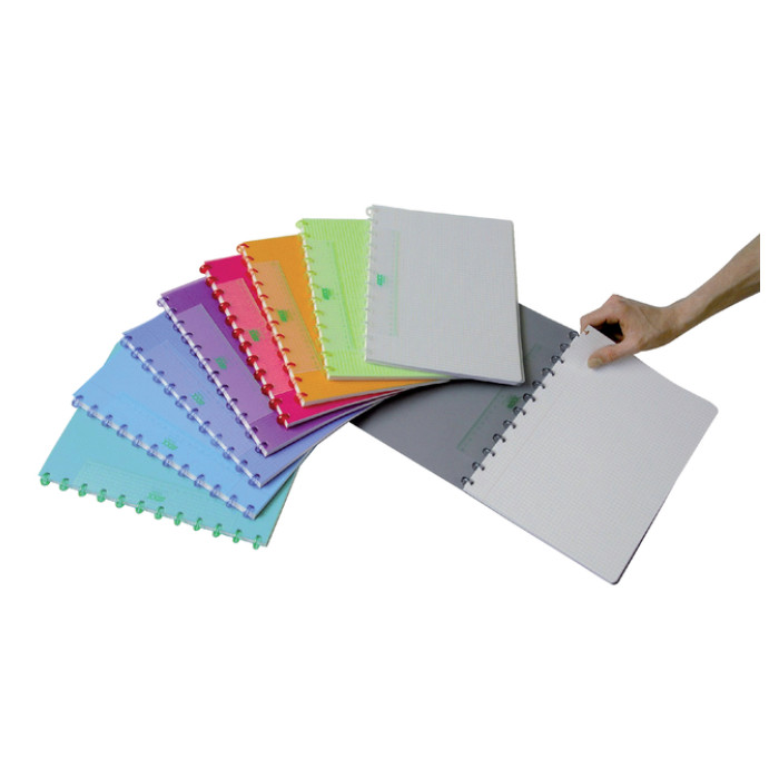 Schrift Adoc A4 ruit 5x5mm 144 pagina's 90gr assorti